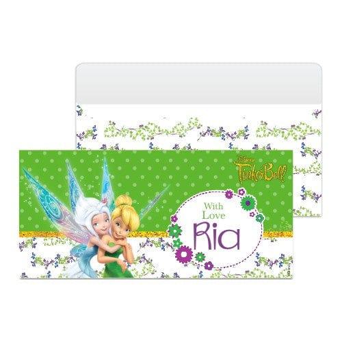 Tinkerbell Money Envelopes - Pack of 10 envelopes PERSONALISED Pretty UR Party Pack of 10 envelopes