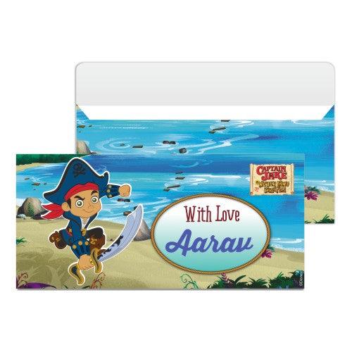 Captain Jake and the Neverland Money Envelopes - Pack of 10 envelopes PERSONALISED Pretty UR Party Pack of 10 envelopes