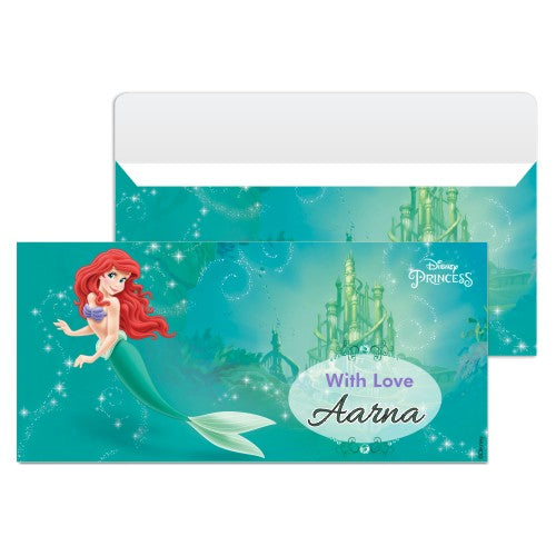Ariel the Mermaid Money Envelopes - Pack of 10 envelopes PERSONALISED Pretty UR Party Pack of 10 envelopes