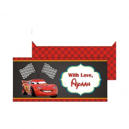 Cars Inspired Money Envelopes - Pack of 10 envelopes