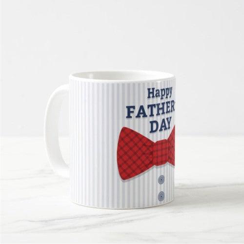 Fathers Day Happy Fathers Day with Bow Mug ALL PARTY SUPPLIES Pretty UR Party