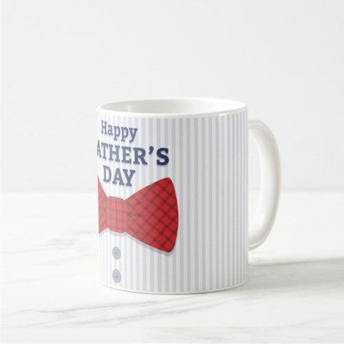Fathers Day Happy Fathers Day with Bow Mug ALL PARTY SUPPLIES Pretty UR Party