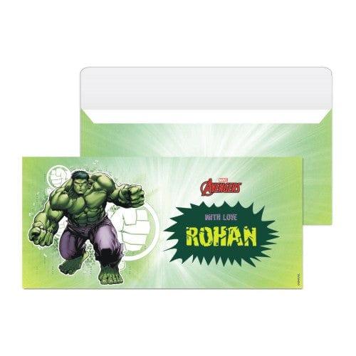 Hulk Money Envelopes - Pack of 10 envelopes PERSONALISED Pretty UR Party Pack of 10 envelopes