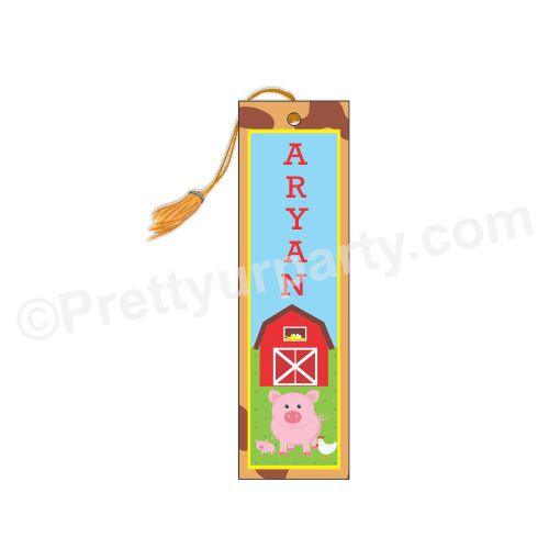 Farm Friends Bookmarks PERSONALISED Pretty UR Party
