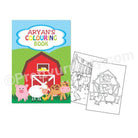 Farm Friends Theme Colouring Book PERSONALISED Pretty UR Party