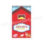 Farm Friends Note Pads PERSONALISED Pretty UR Party Size - A7
