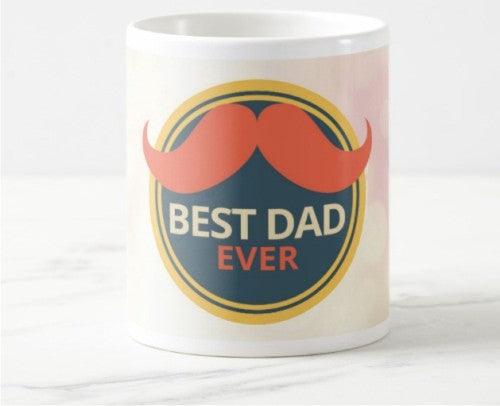 Fathers Day Best Dad Ever with Mustache Mug ALL PARTY SUPPLIES Pretty UR Party