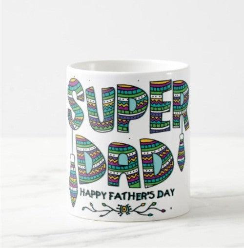 Fathers Day Super Dad Mug ALL PARTY SUPPLIES Pretty UR Party
