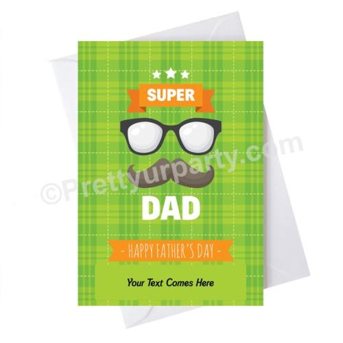 Father's Day Super Dad Card ALL PARTY SUPPLIES Pretty UR Party