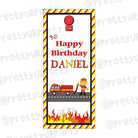 Fire Truck Door Banner THEME PARTIES Pretty UR Party