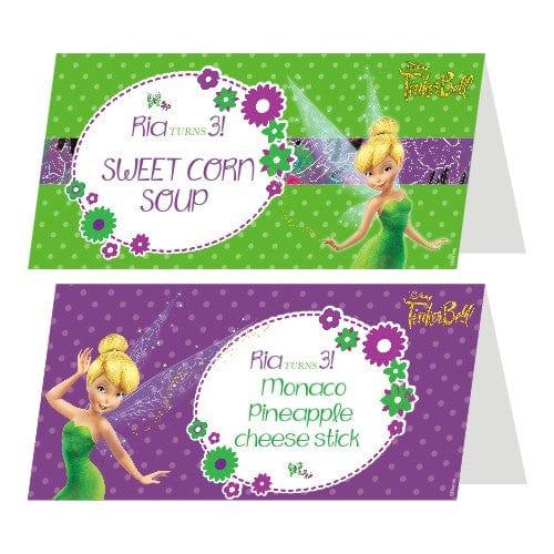 Tinkerbell Theme Food Labels THEME PARTIES Pretty UR Party Default Title