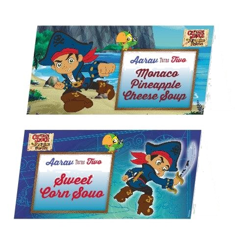 Captain Jake and the Neverland Food Labels