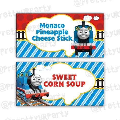 Thomas the Train Food Labels / Buffet Table Cards THEME PARTIES Pretty UR Party Default Title