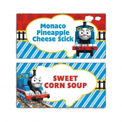Thomas the Train Food Labels / Buffet Table Cards