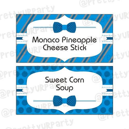 Bow Tie Food Labels / Buffet Table Cards THEME PARTIES Pretty UR Party Default Title