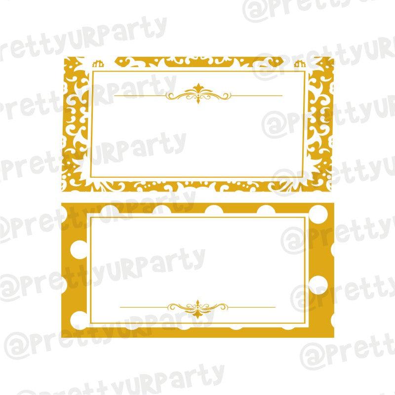 50th Anniversary Theme Food Labels / Buffet Table Cards ALL PARTY SUPPLIES Pretty UR Party Default Title