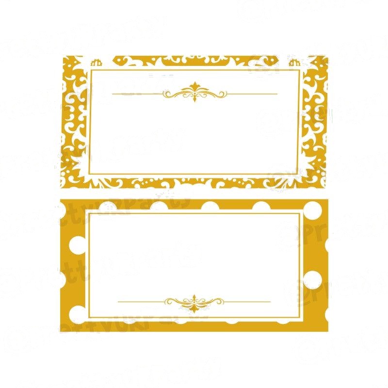 50th Anniversary Theme Food Labels / Buffet Table Cards