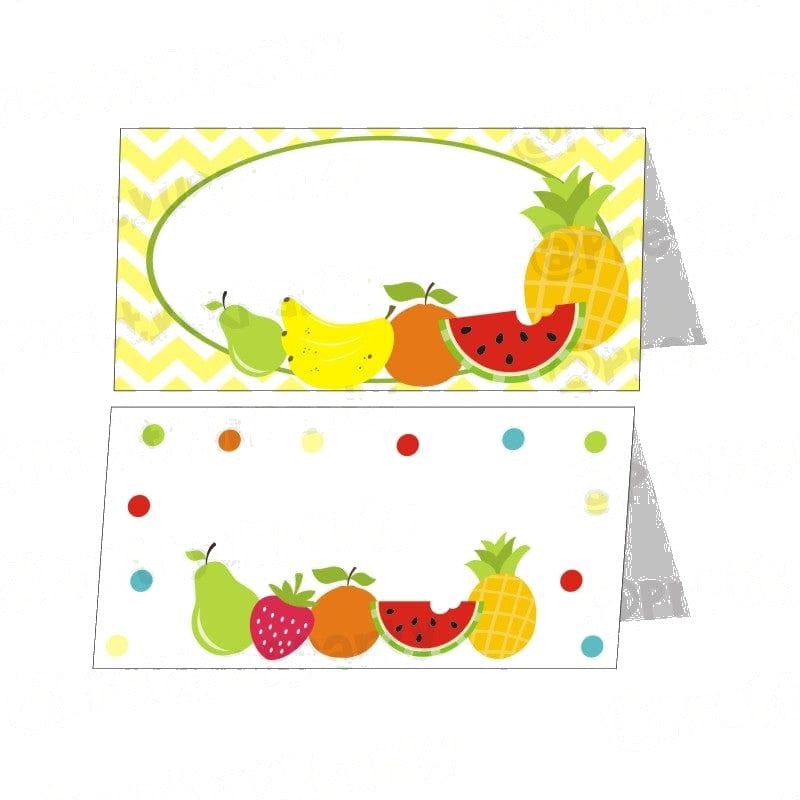 Tutti Fruity Theme Food Labels / Buffet Table Cards — image 2