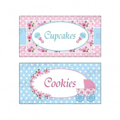 Shabby Chic Food Labels / Buffet Table Cards