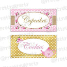 Tea Party Food Labels / Buffet Table Cards THEME PARTIES Pretty UR Party Default Title