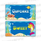 Under the Sea Food Labels / Buffet Table Cards THEME PARTIES Pretty UR Party Default Title