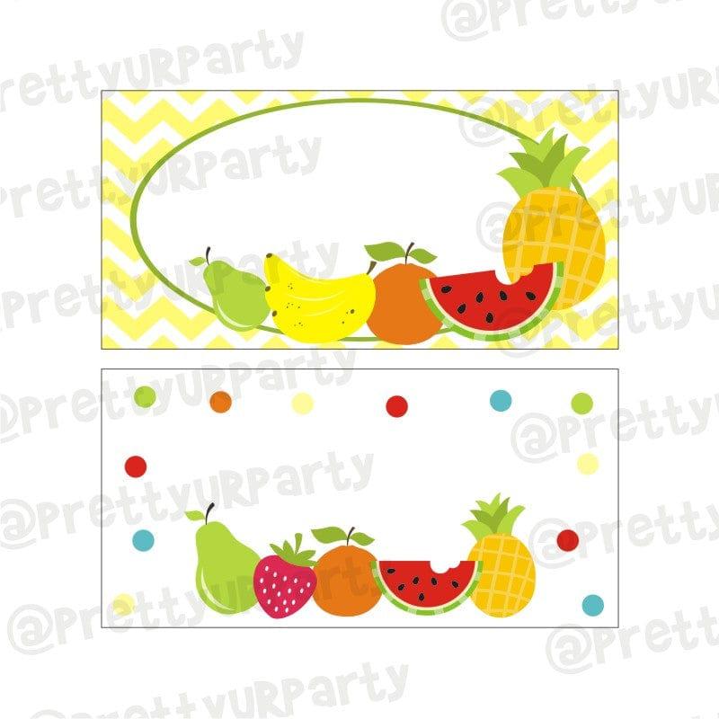 Tutti Fruity Theme Food Labels / Buffet Table Cards THEME PARTIES Pretty UR Party Default Title