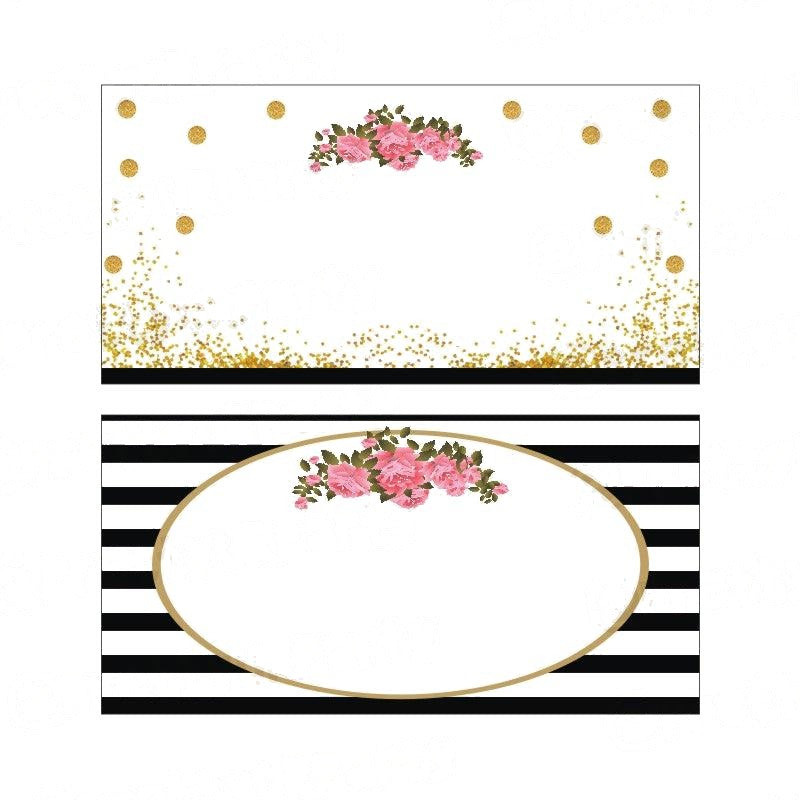 50th Birthday Theme Food Labels / Buffet Table Cards