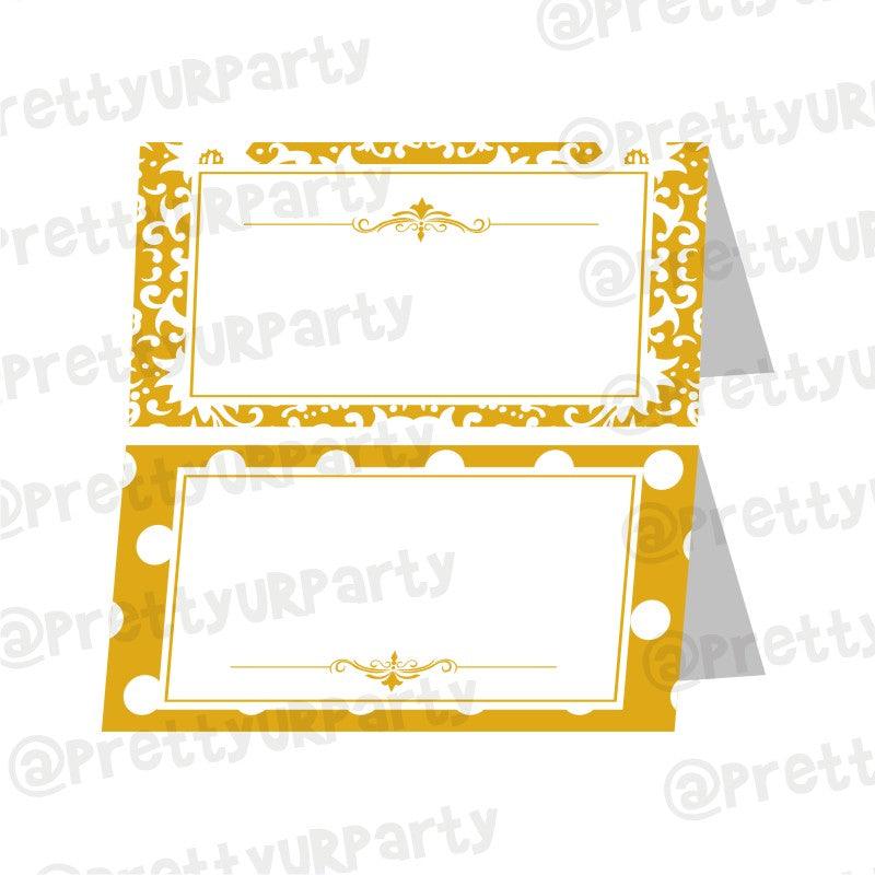 50th Anniversary Theme Food Labels / Buffet Table Cards ALL PARTY SUPPLIES Pretty UR Party