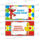 Elmo Theme Food Labels / Buffet Table Cards THEME PARTIES Pretty UR Party Default Title