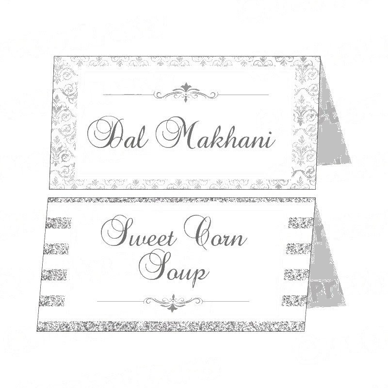 25th Anniversary Theme Food Labels / Buffet Table Cards — image 4