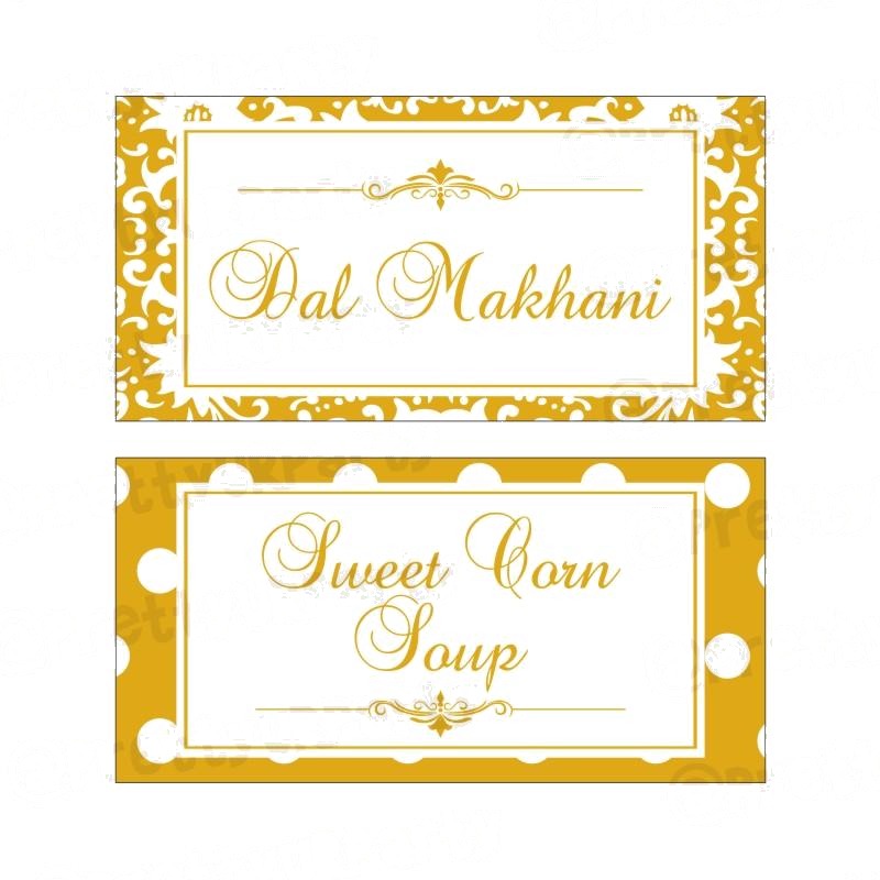 50th Anniversary Theme Food Labels / Buffet Table Cards — image 4