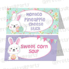 Some Bunny is One Theme Food Labels / Buffet Table Cards ALL PARTY SUPPLIES Pretty UR Party