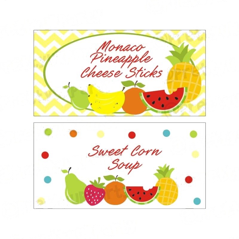 Tutti Fruity Theme Food Labels / Buffet Table Cards — image 4