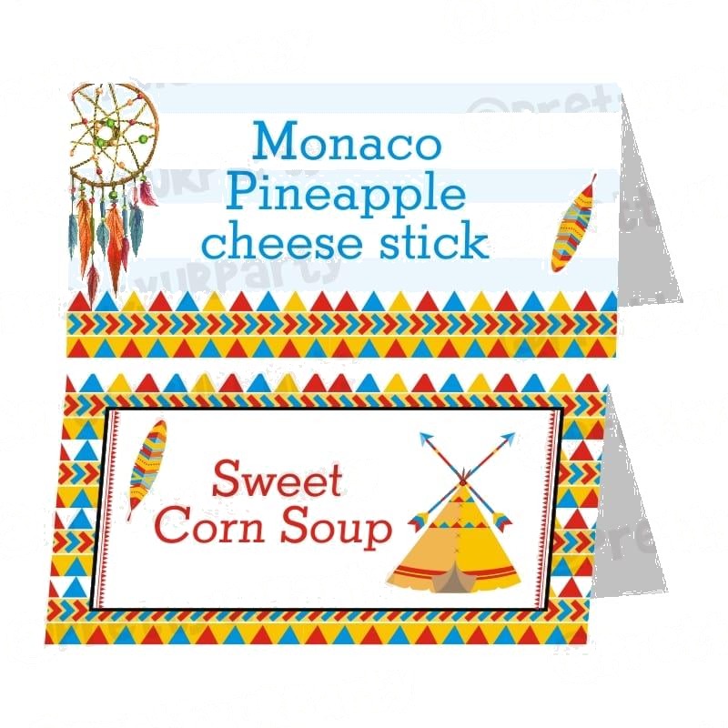 Wild One Theme Food Labels / Buffet Table Cards — image 2