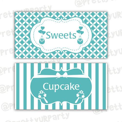 Baby & Co. Food Labels / Buffet Table Cards BABY SHOWER Pretty UR Party Default Title