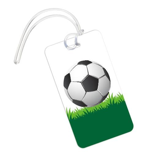 Football Theme Luggage Tags PERSONALISED Pretty UR Party