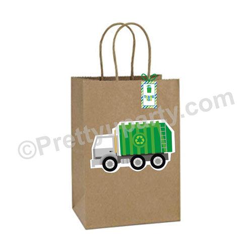 Garbage Truck Theme Gift Bags - Pack of 10 ACCESSORIES Pretty UR Party