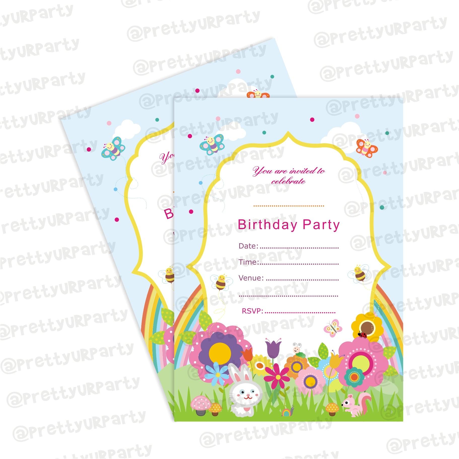 Garden Party Theme Invitations THEME PARTIES Pretty UR Party Default Title
