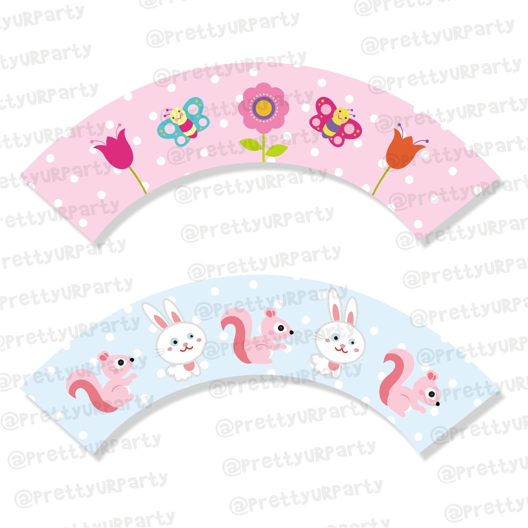 Garden Cupcake Wrappers THEME PARTIES Pretty UR Party Default Title