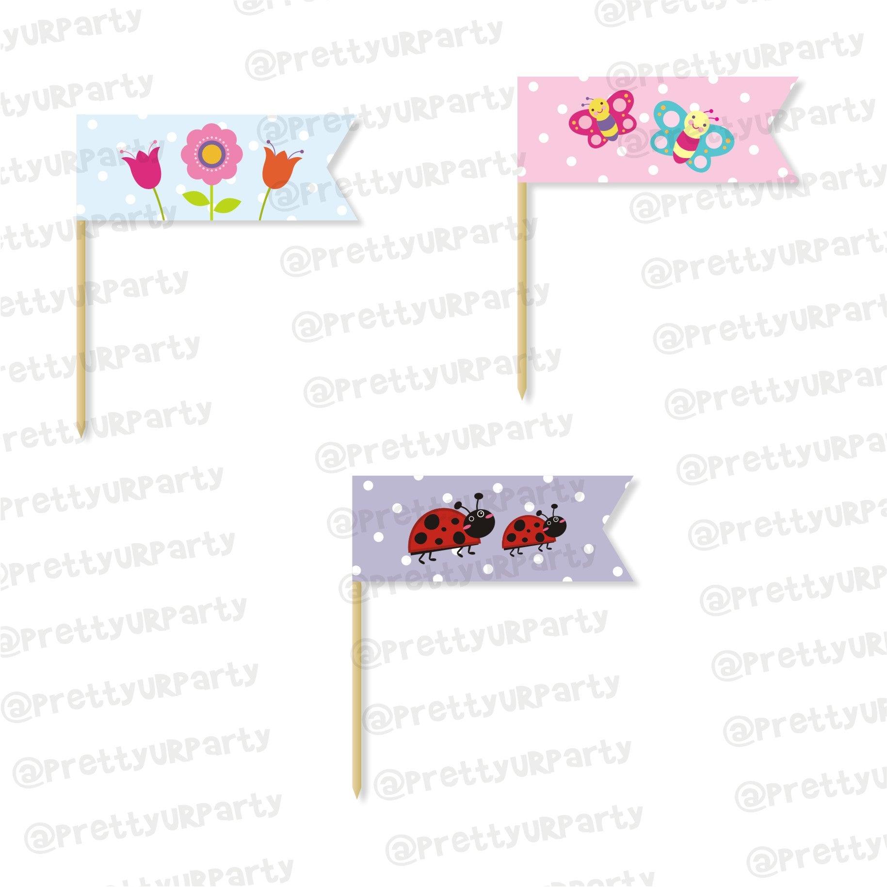 Garden Party Theme Picks | Garden Party Toothpicks THEME PARTIES Pretty UR Party