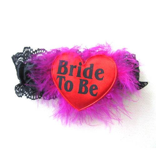 Bride To Be Garter Black With Red Heart ALL PARTY SUPPLIES Pretty UR Party