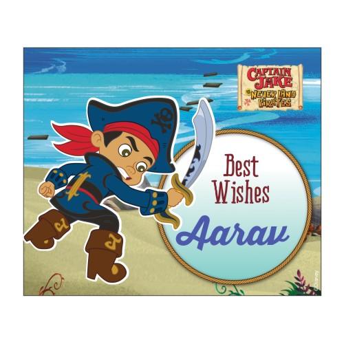 Captain Jake and the Neverland Best Wishes card PERSONALISED Pretty UR Party 25 Best Wishes Cards