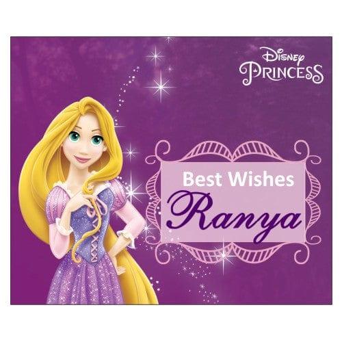 Tangled / Rapunzel Best Wishes card PERSONALISED Pretty UR Party 25 Best Wishes Cards