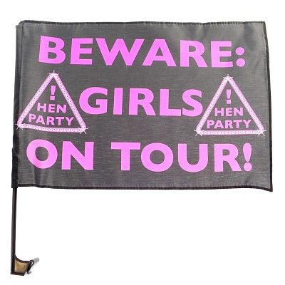 Beware Girls on Tour Flag ALL PARTY SUPPLIES Pretty UR Party