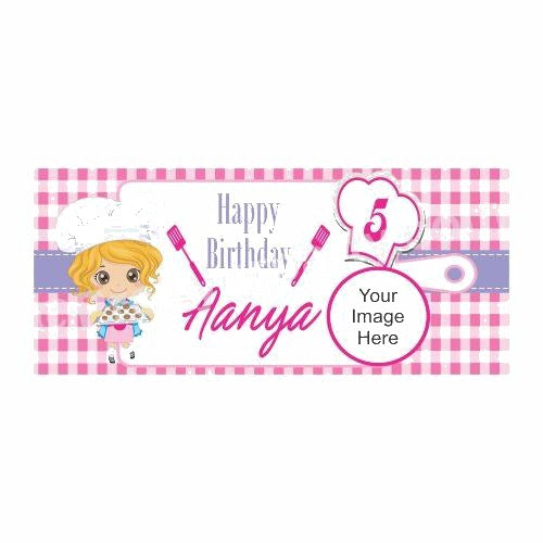 Personalized Little Baker Theme Banner 30in — image 2