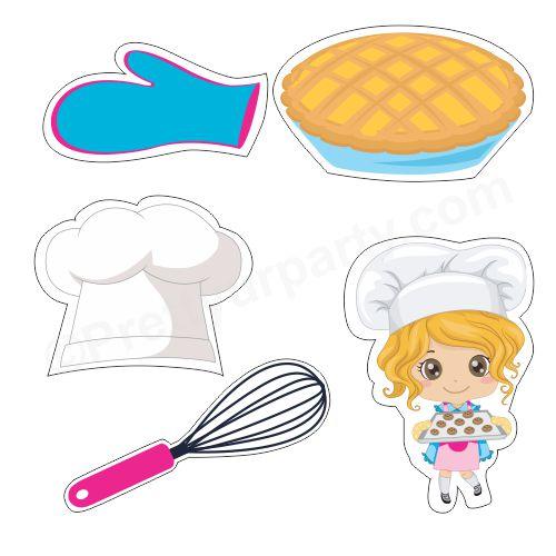 Girly Little Chef Theme Cutouts THEME PARTIES Pretty UR Party