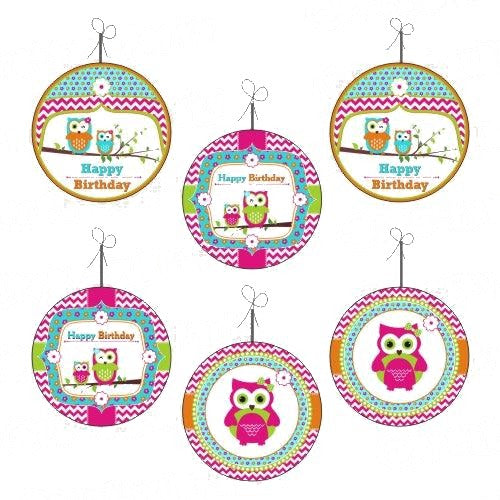 Girly Owl Danglers