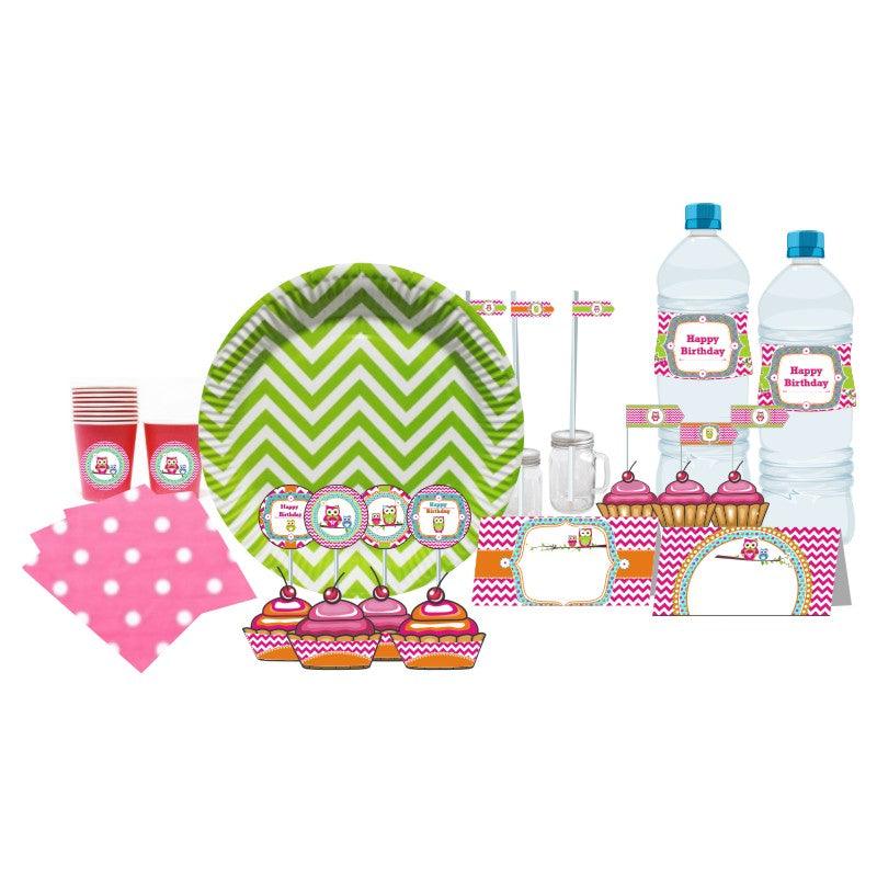 Girly Owl Tableware Package TABLEWARE Pretty UR Party