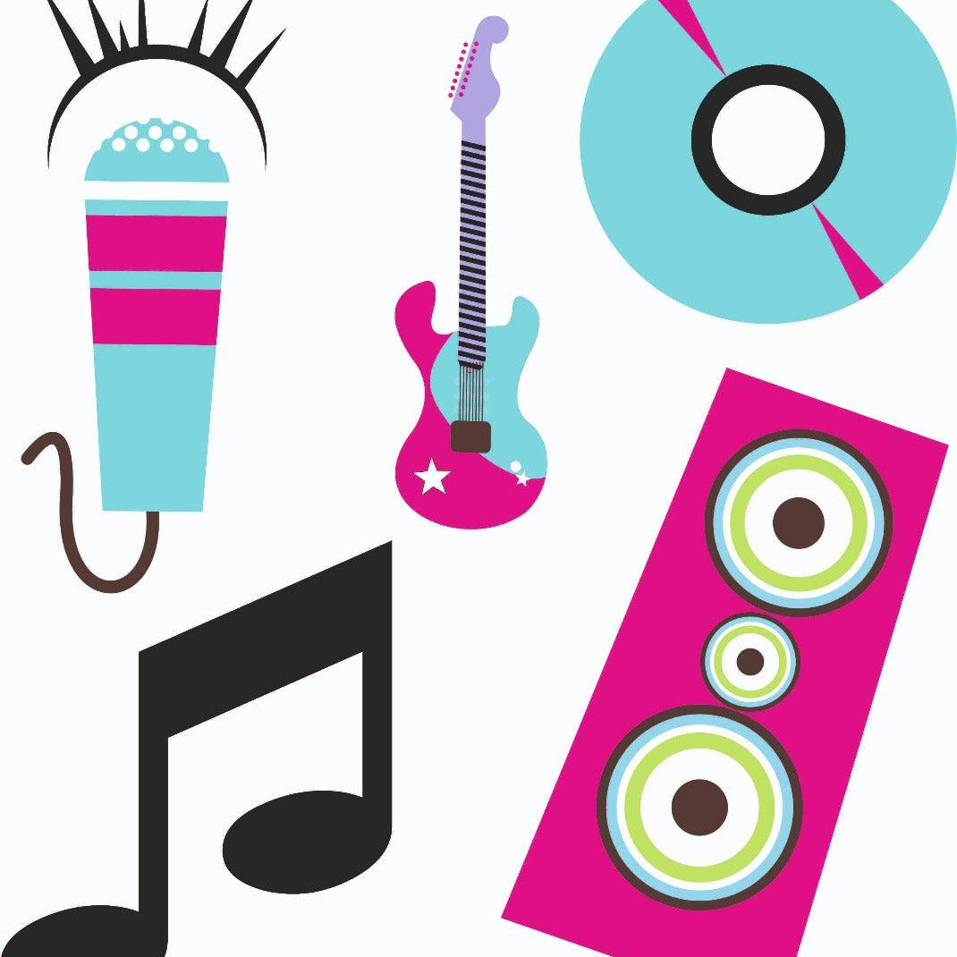 Girly Rockstar Theme Cutouts THEME PARTIES Pretty UR Party