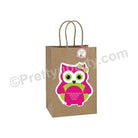 Girly Owl Gift Bags - Pack of 10 ACCESSORIES Pretty UR Party